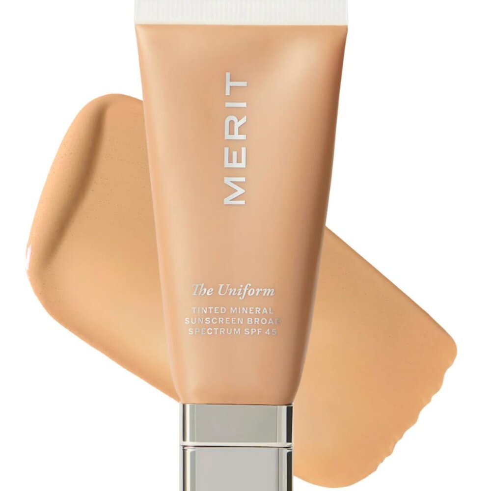MERIT Uniform Tinted Mineral Sunscreen 20 light-medium warm - 1/2 bottle